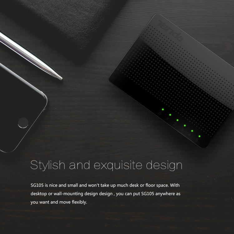 Tenda SG105 Mini 5 Ports 1000Mpbs Fast Gigabit Ethernet Network Switch LAN HUB, Tenda SG105 5 Ports Black Tenda SG105 Mini 5 Ports 1000Mpbs Fast Gigabit Ethernet Network Switch LAN HUB, Tenda SG105 5 Ports Black